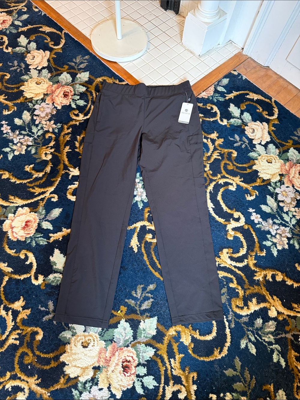 Apana Black lightweight cargo/ Utility Pants - NWT. Retail 48